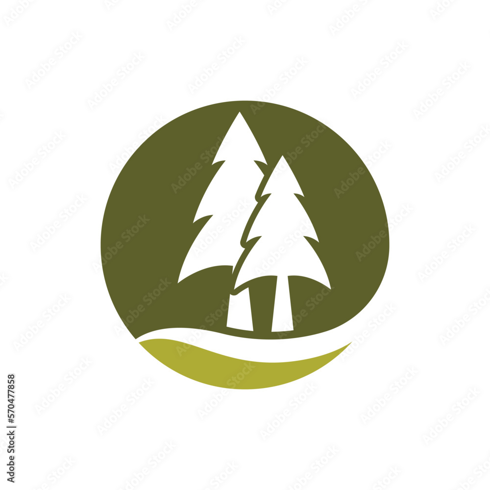 Pine tree logo images illustration Pine tree logo images illustration