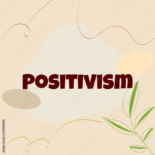 Bilde på lerret Positivism