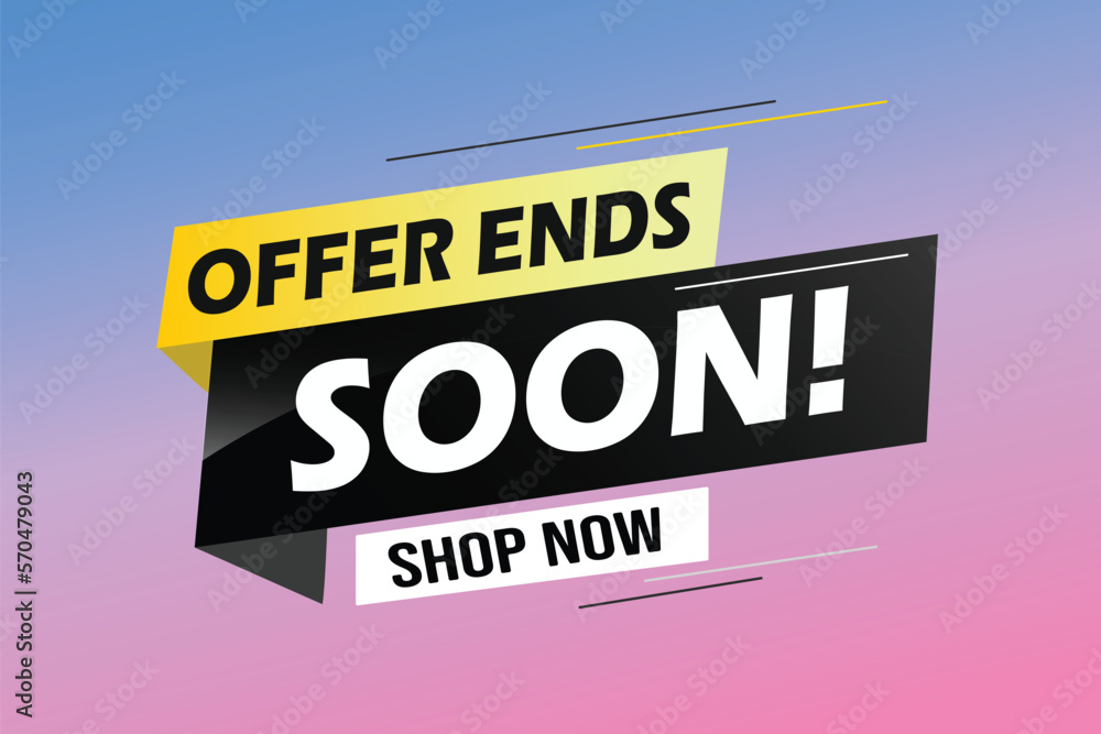 Offer ends soon. Poster flyer banner. Special offer price sign. Advertising discounts symbol. Thought speech bubble with quotes. Offer ends soon chat think megaphone message Offer ends soon. Poster flyer banner. Special offer price sign. Advertising discounts symbol. Thought speech bubble with quotes. Offer ends soon chat think megaphone message