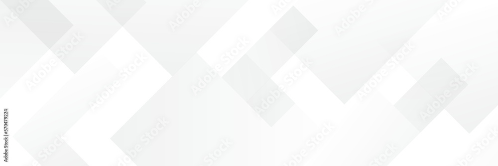 Fototapeta premium Abstract white Geometric banner design background.