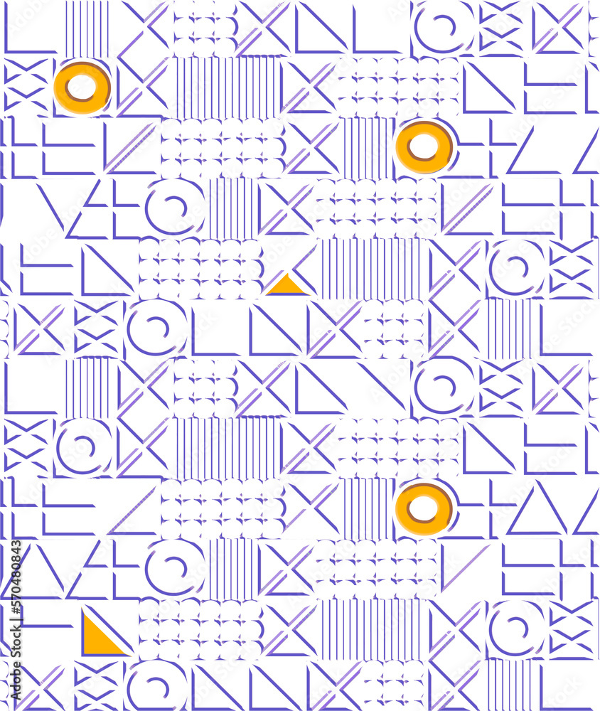 A geometric design is seen on a transparent background in a png file.