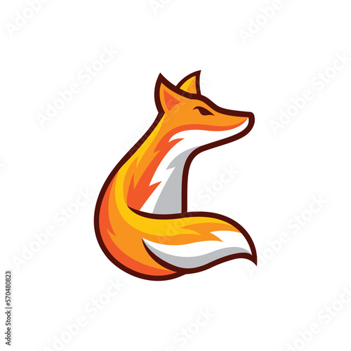 Fototapeta Naklejka Na Ścianę i Meble -  Fox logo images illustration