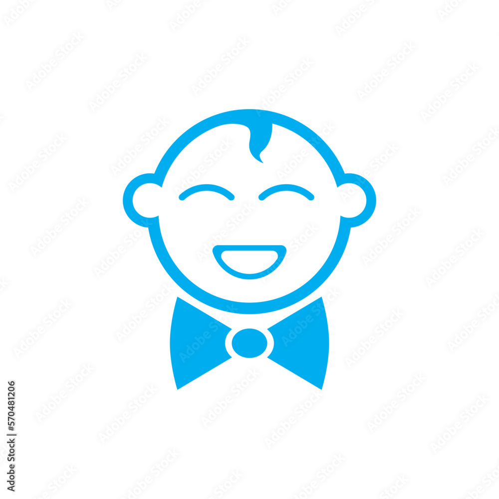 Naklejka premium Baby logo images illustration