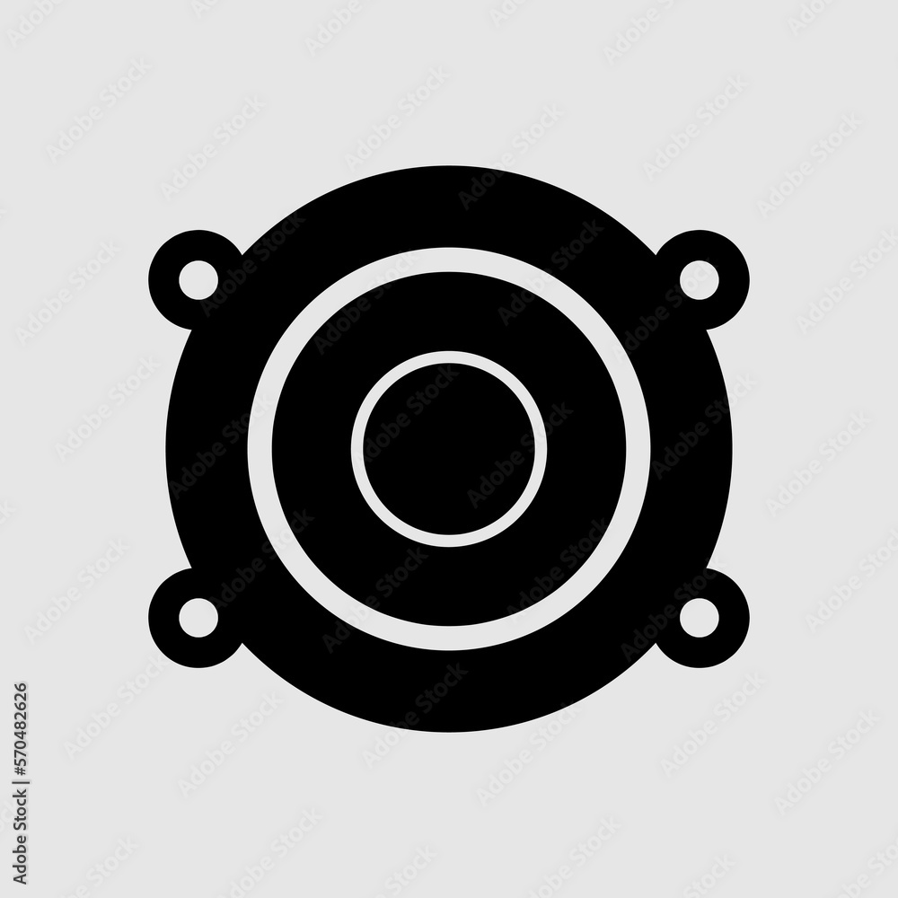 Vector speaker icon. trendy style illustration on gray background..eps Vector speaker icon. trendy style illustration on gray background..eps