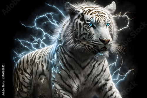 Tiger created using AI Generative Technology