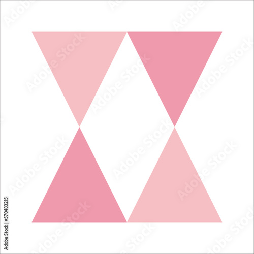 Pink Flat Mosaic Geometric