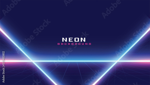 glowing neon lines for retro and synth inspired look background