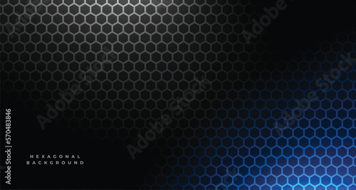 dark hexagonal pattern texture for a bold and industrial background vector