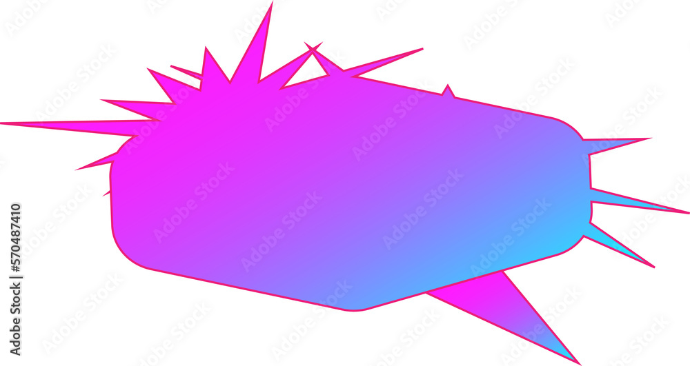 Speech bubble comic book effect bright star sticker dialogue promotion illustration Speech bubble comic book effect bright star sticker dialogue promotion illustration