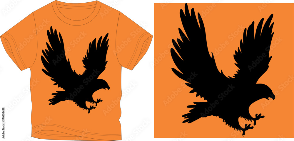 Fototapeta premium EAGLE t-shirt graphic design vector illustration 