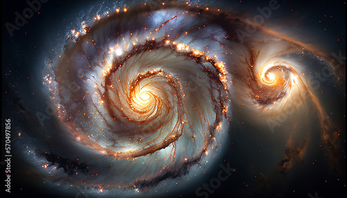 The Beauty of the Milky Way: An Exploration of the Spiral Galaxy. Generative AI