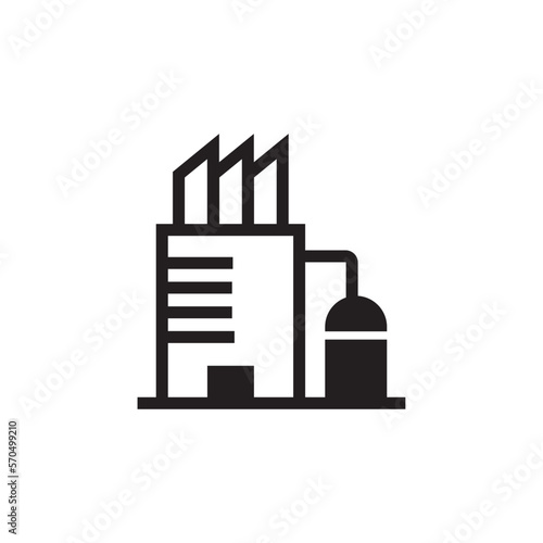 factory industry icon , refinery icon