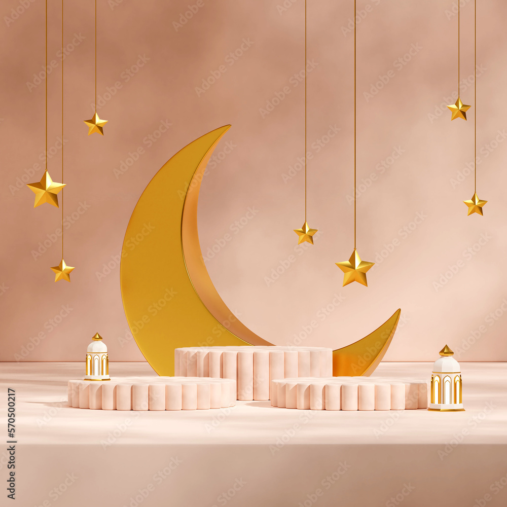 lamp, moon, and stars ramadan kareem, 3d render image empty mockup light pink podium in square
lamp, moon, and stars ramadan kareem, 3d render image empty mockup light pink podium in square