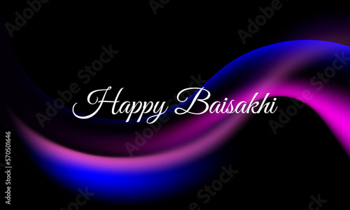 Vector illustration for happy Baisakhi, Indian punjabi festival with festival theme elements