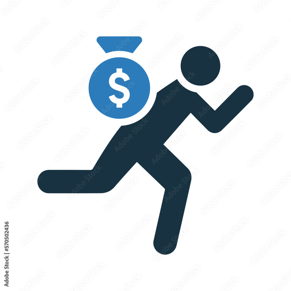 Debt icon. Simple editable vector graphics. Debt icon. Simple editable vector graphics.