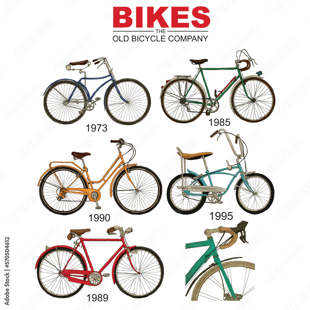 Obraz premium bicycle illustration for print
