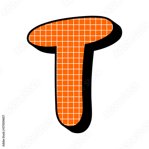 90s Geometric Logo Letter Line