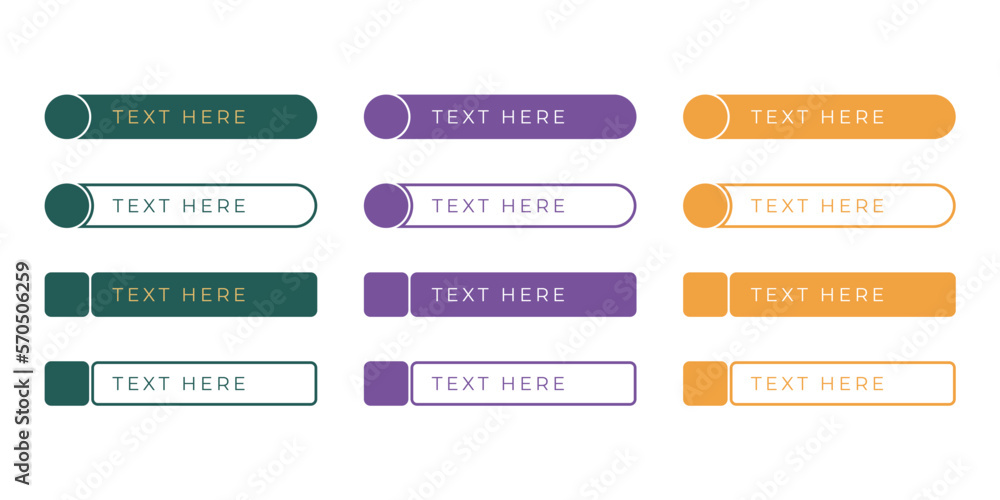 simple modern lower third design for element design template multi colour green purple