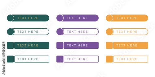 simple modern lower third design for element design template multi colour green purple