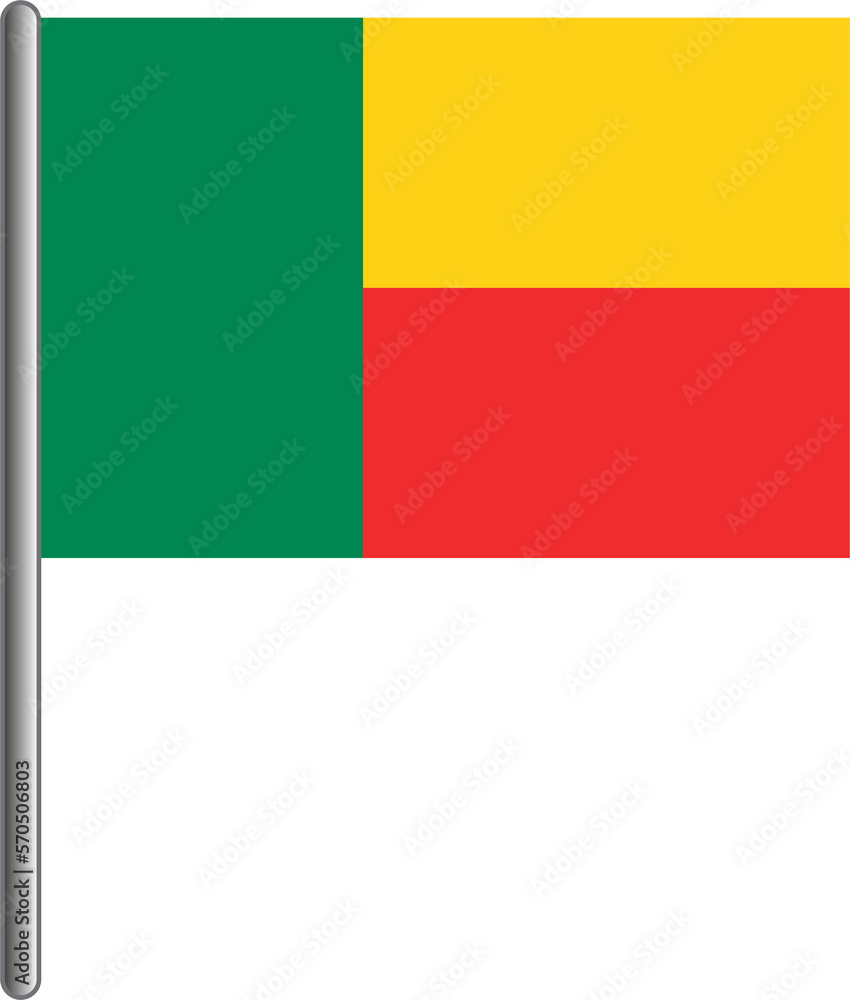 Benin flag 07