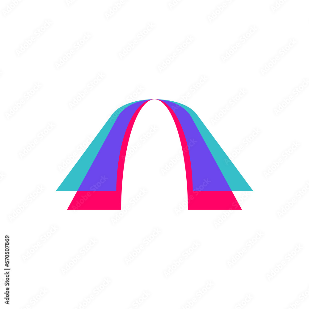 letter A modern colorful design letter A modern colorful design