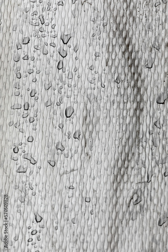 water drops on metal surface