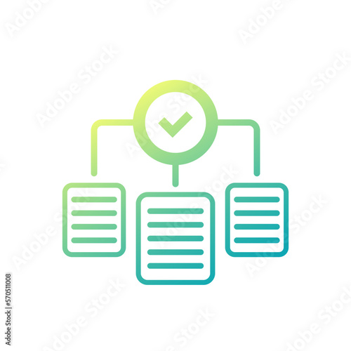 completed projects icon on white