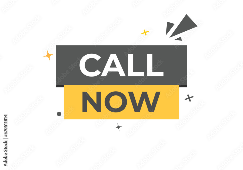 Call Now Button. web template, Speech Bubble, Banner Label Call Now. sign icon Vector illustration
Call Now Button. web template, Speech Bubble, Banner Label Call Now. sign icon Vector illustration