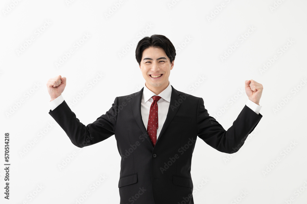 ビジネスマン ガッツポーズ 元気 ビジネスマン ガッツポーズ 元気