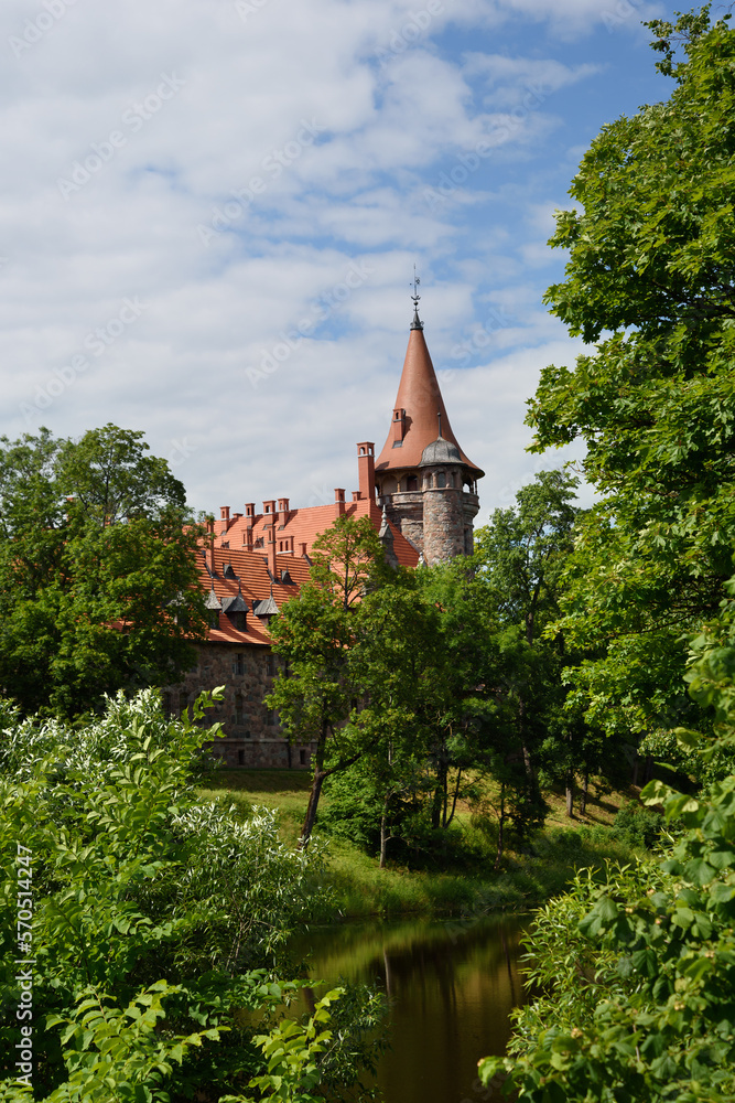 View of the Cesvaines castle.