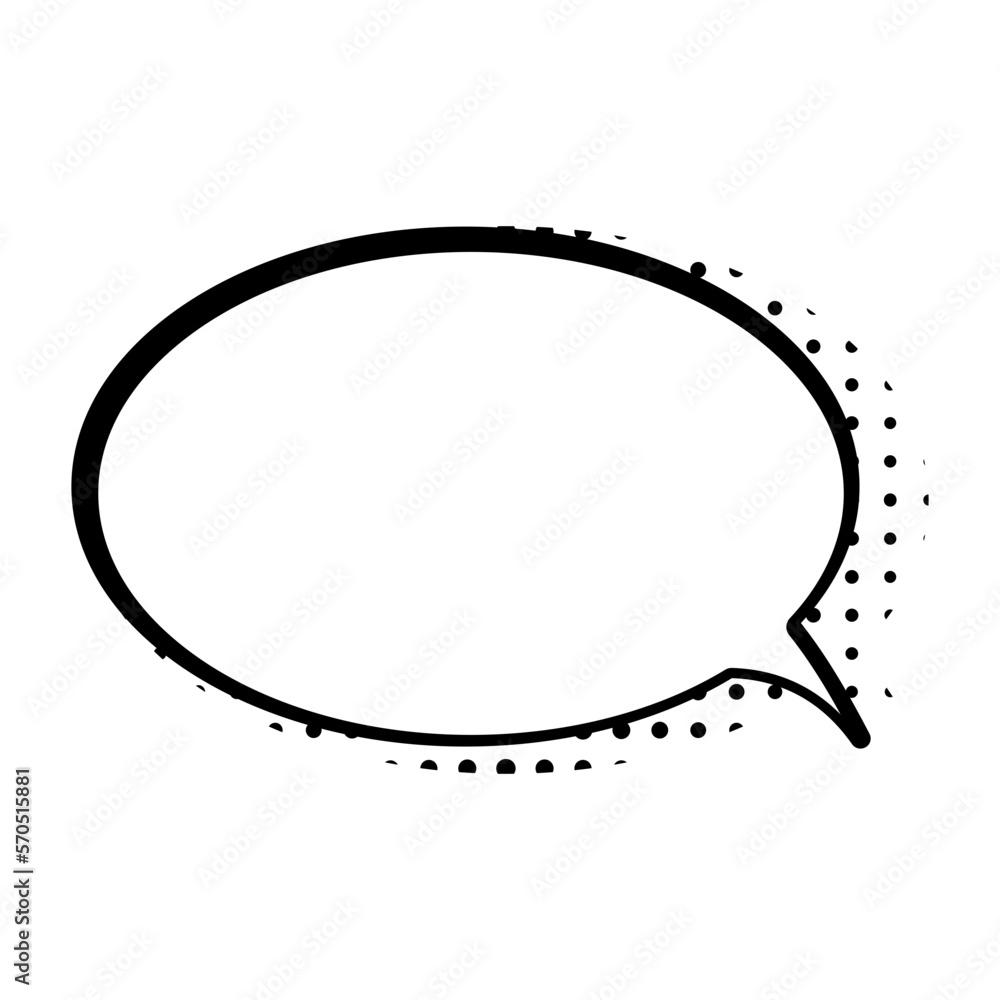 Fototapeta premium Pop Art Speech Bubble