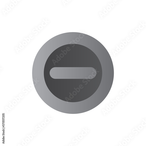 Free Download minus two tone gradient icon - GFXLoad