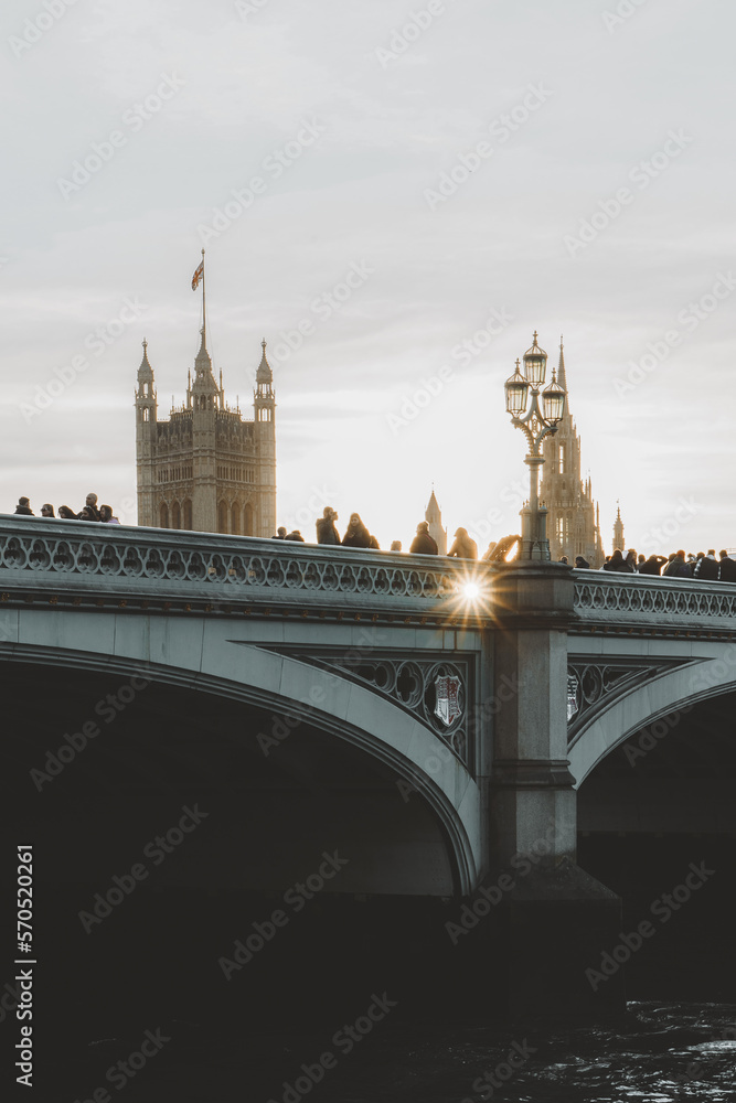London, westminster bridge - obrazy, fototapety, plakaty 