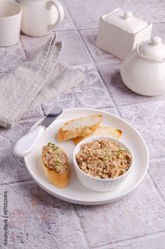 Fish pate with bread Fish pate with bread