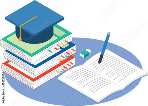 勉強学習のイメージイラスト