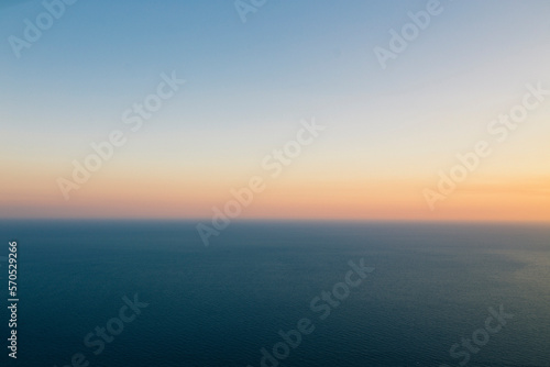 Seascape at sunset in Dubrovniik photo