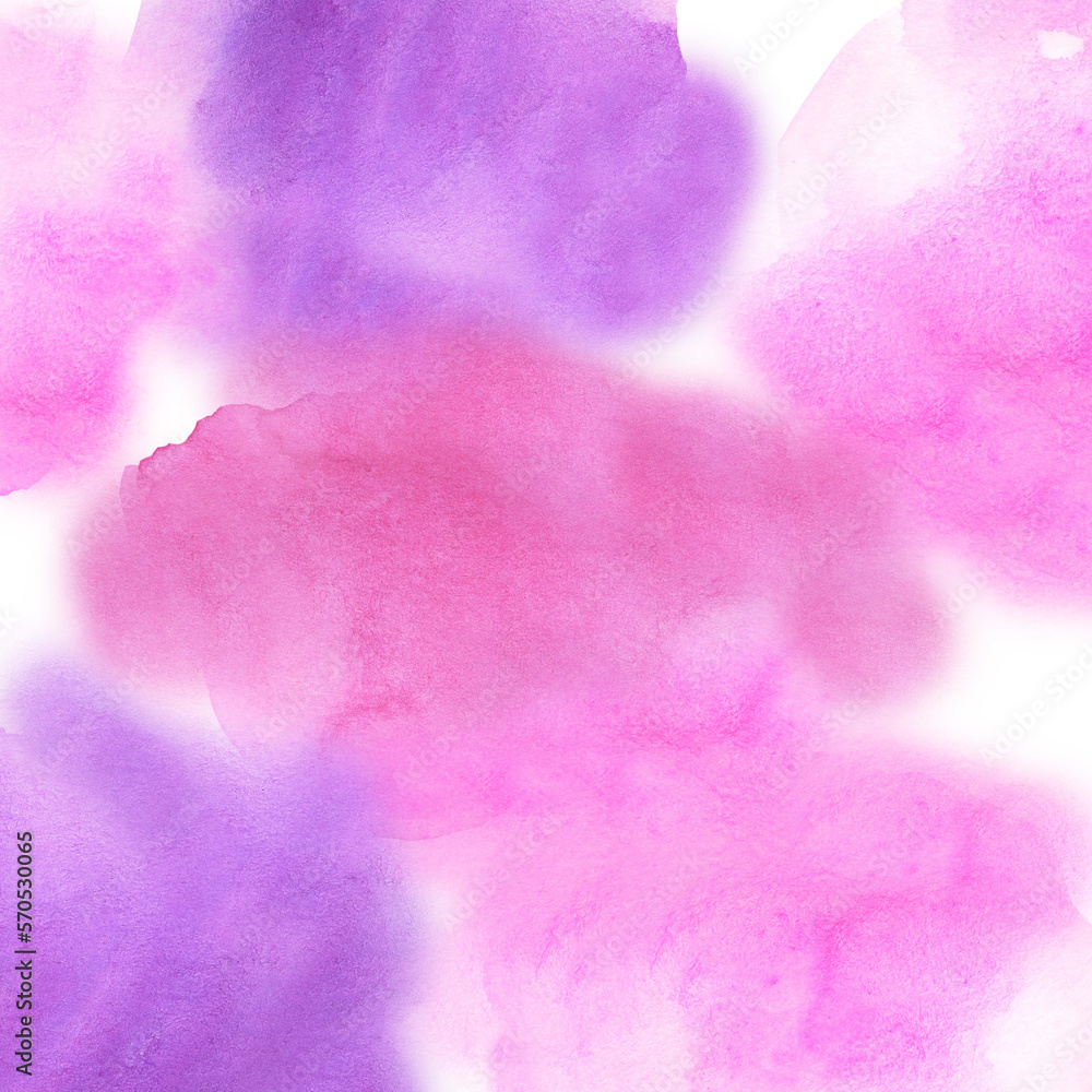 Watercolor abstract background. Hand drawn painted texture. Wet spots for backdrop.