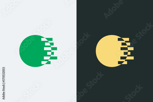 O letter iconic transformation shape vector logo design. Creative brand logo illustration. O typography abstract text vector design. O Initial style letter mark logo.