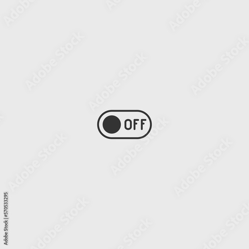 Switch solid art vector icon isolated on white background. filled symbol in a simple flat trendy modern style for your website design, logo, and mobile app
