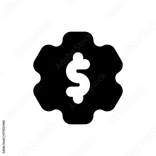 money management glyph icon