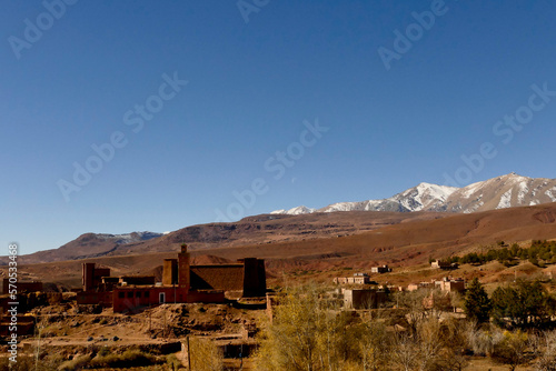 Marocco  paesaggio predesertico del Medio Atlante. Regione di Souss Massa