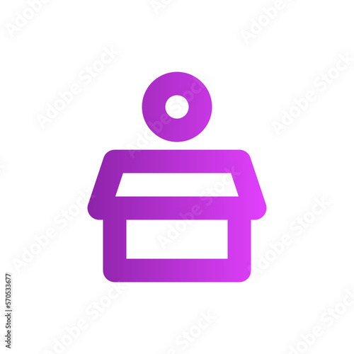 crowdfunding gradient icon