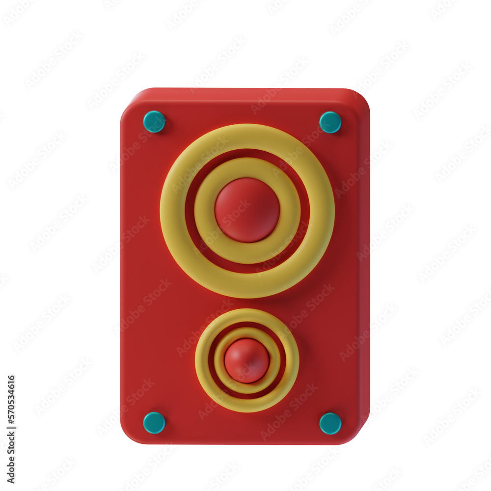 Speaker 3D Icon Speaker 3D Icon