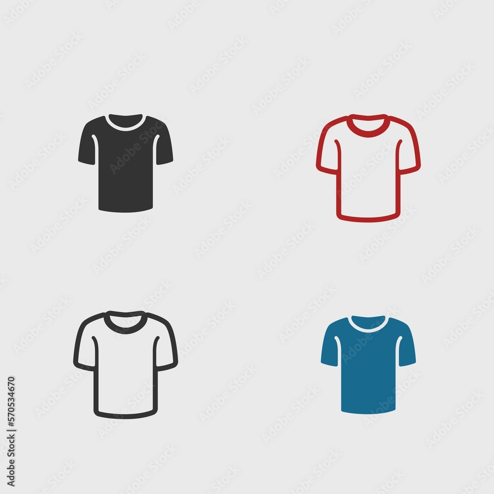 T-Shirt solid art vector icon isolated on white background. filled symbol in a simple flat trendy modern style for your website design, logo, and mobile app T-Shirt solid art vector icon isolated on white background. filled symbol in a simple flat trendy modern style for your website design, logo, and mobile app