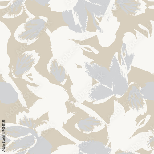 Floral Brush strokes Seamless Pattern Design