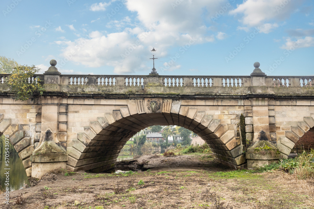 A view of the English Bridge in Shrewsbury