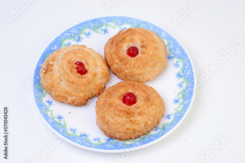 Delicious Biscuits on plate photography photo