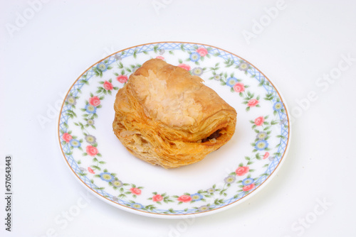 Delicious brown pasty image photo
