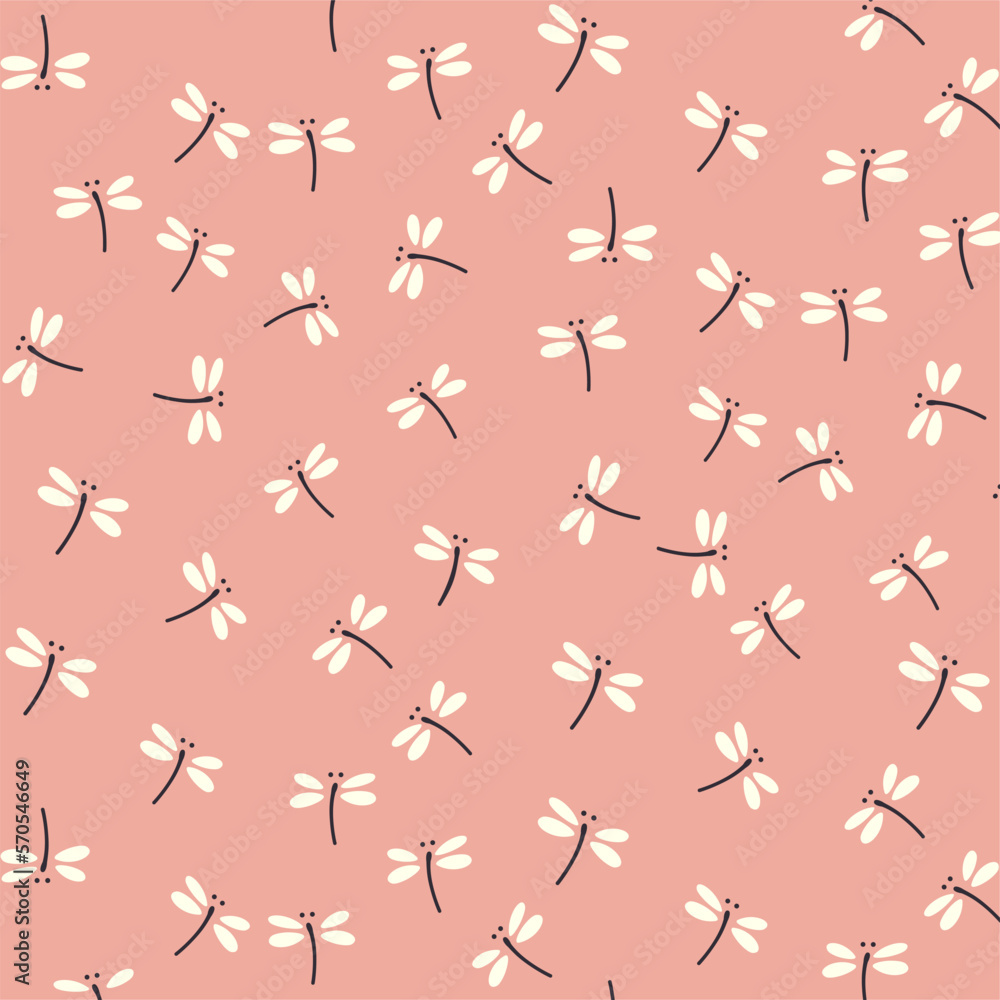 seamless pattern with dragonfly seamless pattern with dragonfly
