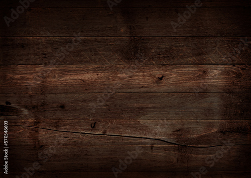 Dark brown wood texture background
